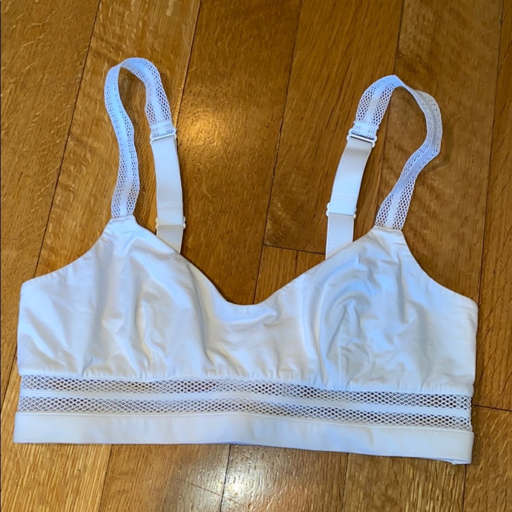 & Other Stories White Mesh Bralette